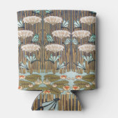 Dragonflies Water Lelies Marsh Art Nouveau Blikjeskoeler (Achterkant)