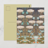 Dragonflies Water Lelies Marsh Art Nouveau Briefkaart (Voorkant / Achterkant)
