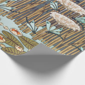 Dragonflies Water Lelies Marsh Art Nouveau Cadeaupapier (Hoek)