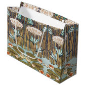 Dragonflies Water Lelies Marsh Art Nouveau Groot Cadeauzakje (Voorkant Gekanteld)