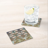 Dragonflies Water Lelies Marsh Art Nouveau Kartonnen Onderzetters (Insitu)