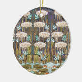 Dragonflies Water Lelies Marsh Art Nouveau Keramisch Ornament (Links)
