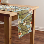 Dragonflies Water Lelies Marsh Art Nouveau Korte Tafelloper (Voorbeeld)