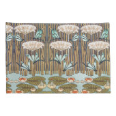 Dragonflies Water Lelies Marsh Art Nouveau Kussensloop (Achterkant-Rechts)