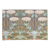 Dragonflies Water Lelies Marsh Art Nouveau Kussensloop (Voorkant-Rechts)