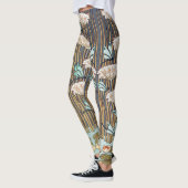 Dragonflies Water Lelies Marsh Art Nouveau Leggings (Links)