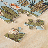 Dragonflies Water Lelies Marsh Art Nouveau Legpuzzel (Zijkant)