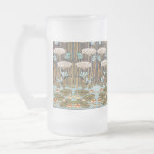 Dragonflies Water Lelies Marsh Art Nouveau Matglas Bierpul (Links)