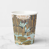 Dragonflies Water Lelies Marsh Art Nouveau Papieren Bekers (Links)