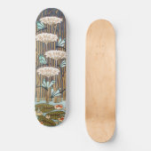 Dragonflies Water Lelies Marsh Art Nouveau Persoonlijk Skateboard (Voorkant)