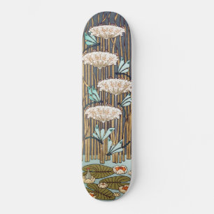 Dragonflies Water Lelies Marsh Art Nouveau Persoonlijk Skateboard