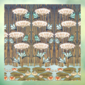 Dragonflies Water Lelies Marsh Art Nouveau Raamsticker (Vel 3)