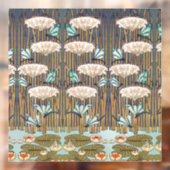 Dragonflies Water Lelies Marsh Art Nouveau Raamsticker (Vel 2)