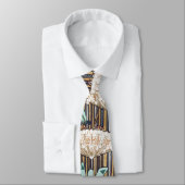 Dragonflies Water Lelies Marsh Art Nouveau Stropdas (Gebonden)