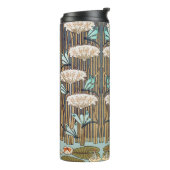 Dragonflies Water Lelies Marsh Art Nouveau Thermosbeker (Gedraaid links)