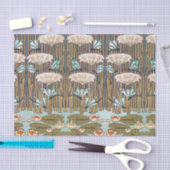 Dragonflies Water Lelies Marsh Art Nouveau Tissuepapier (Craft)