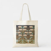 Dragonflies Water Lelies Marsh Art Nouveau Tote Bag (Achterkant)