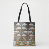 Dragonflies Water Lelies Marsh Art Nouveau Tote Bag (Voorkant)