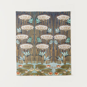 Dragonflies Water Lelies Marsh Art Nouveau Wandkleed