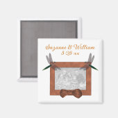 Dragonflies Wedding Favor Photo Magneet (Voorkant / Achterkant)
