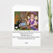 Dragonflies Whimsical Cartoon Art Kaart (Achterkant)