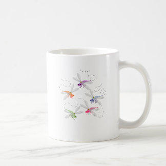 Dragonflies Whimsical Cartoon Art Koffiemok
