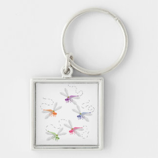 Dragonflies Whimsical Cartoon Art Sleutelhanger