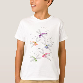 Dragonflies Whimsical Cartoon Art T-shirt