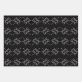Dragonflies Wrapping Paper Flat Sheet Set van 3 (Voorkant 3)