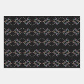 Dragonflies Wrapping Paper Flat Sheet Set van 3 (Voorkant)