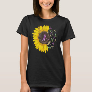 Dragonflies Zonnebloem Bloem Bloemen Insecte Famil T-shirt
