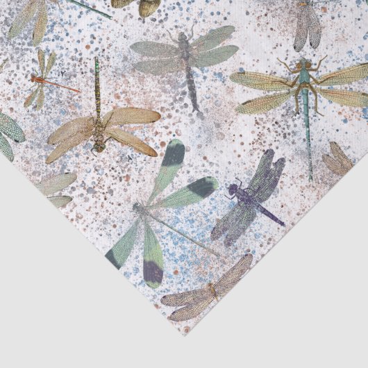 dragonflissen faux glitter Pattern Tissuepapier (Detail)