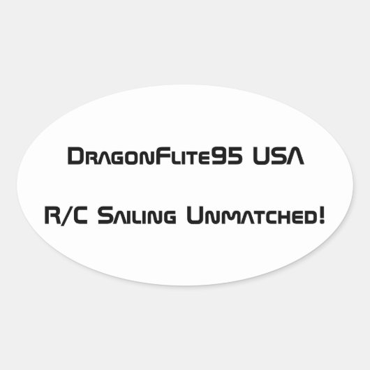DragonFlite 95 USA Sticker (Voorkant)
