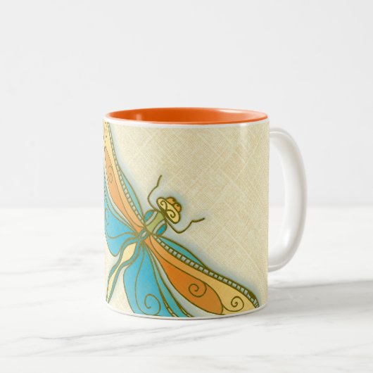 Dragonfly 11 oz Mok met twee tonen (Voorkant rechts)