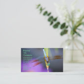 Dragonfly 1 - sjabloon voor visitekaartjes (Staand voorkant)