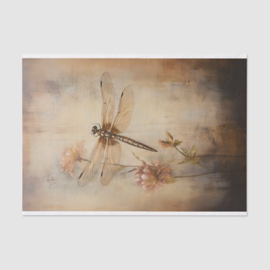 Dragonfly 2 Decoupage Papier (Voorkant)