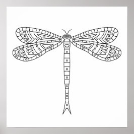 Dragonfly 2 Poster naar kleur