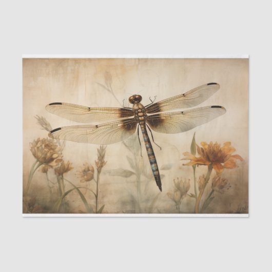 Dragonfly 3 Decoupage Papier (Voorkant)