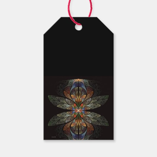 Dragonfly Abstract Cadeaulabel (Voorkant)