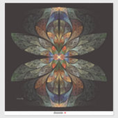 Dragonfly Abstract Sticker (Vel)