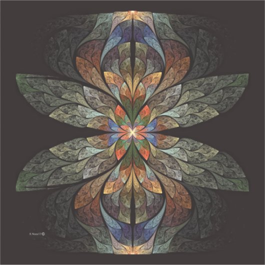 Dragonfly Abstract Sticker (Voorkant)