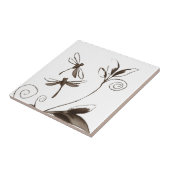 Dragonfly Abstract Tegeltje (Zijkant)