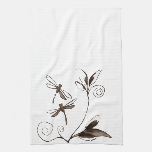 Dragonfly Abstract Theedoek (Verticaal)