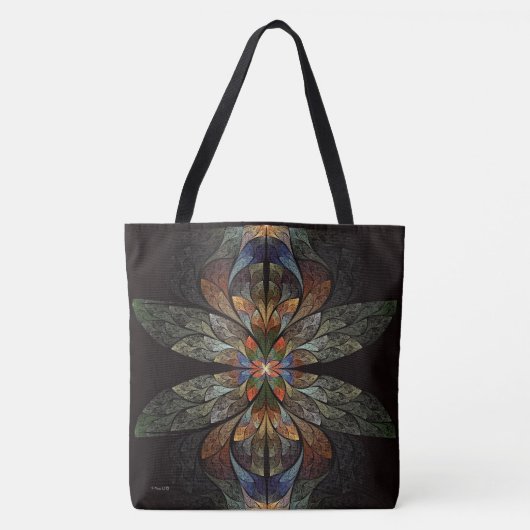 Dragonfly Abstract Tote Bag (Voorkant)