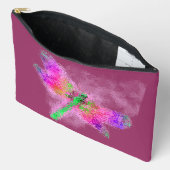 Dragonfly Abstracte kunst roze Etui (Open)