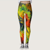 Dragonfly abstracte leggings (Voorkant)