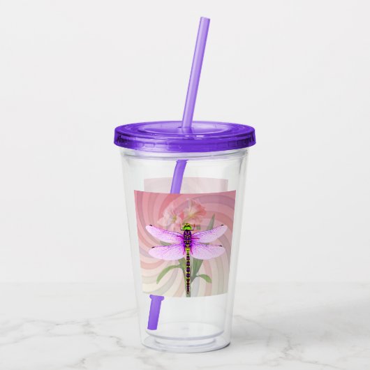 Dragonfly Acryl Drinkbeker (Achterkant)