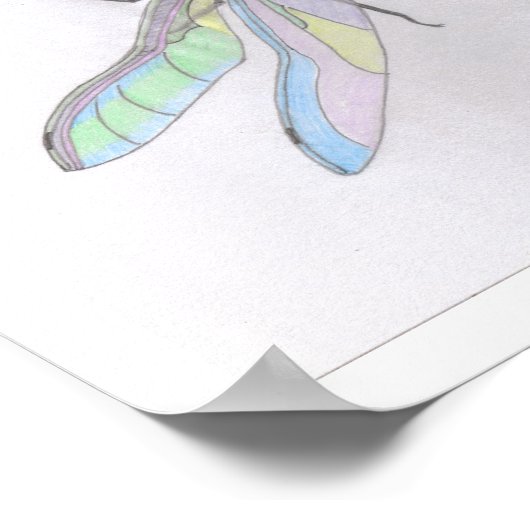 DRAGONFLY-afdruk (11 x 11 inch) Poster (Hoek)