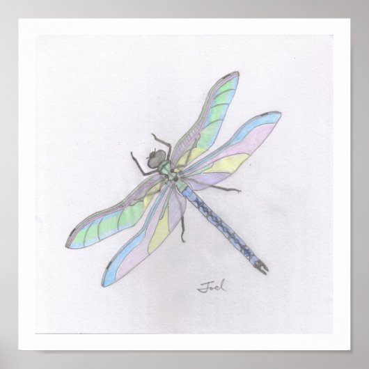 DRAGONFLY-afdruk (11 x 11 inch) Poster (Voorkant)