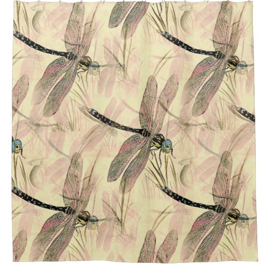  dragonfly afdrukken douchegordijn (Voorkant)